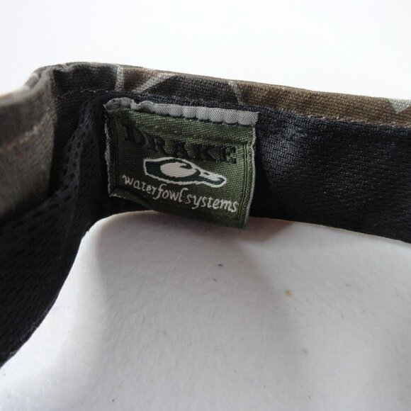 Drake Waterfowl Systems Logo Visor Old School Green Camo Outdoor Hunting NWT New - Picture 8 of 8